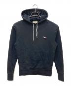 maison kitsuneメゾンキツネ）の古着「Tricolor Fox Patch Hoodie」｜ブラック