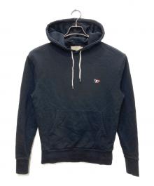 maison kitsune（メゾンキツネ）の古着「Tricolor Fox Patch Hoodie」｜ブラック