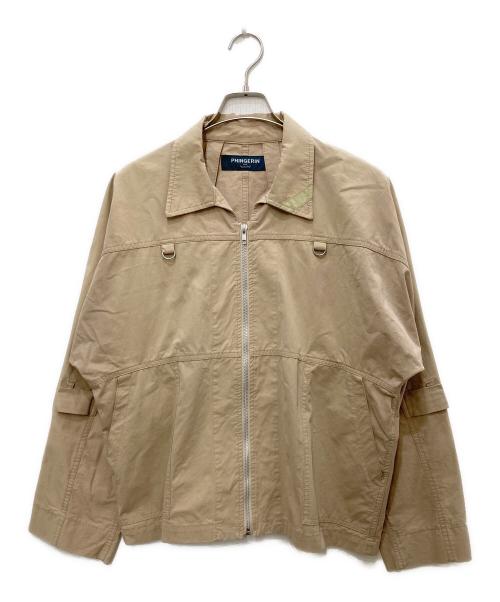 PHINGERIN（フィンガリン）PHINGERIN (フィンガリン) ジップアップジャケット ベージュ サイズ:Ｓの古着・服飾アイテム