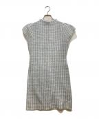 eimy istoireエイミーイストワール）の古着「ニットワンピース」｜ブルー×ホワイト