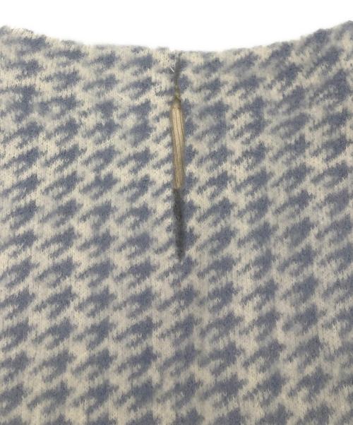 eimy istoire（エイミーイストワール）eimy istoire (エイミーイストワール) ニットワンピース ブルー×ホワイト サイズ:free 未使用品の古着・服飾アイテム