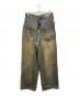 PROJECT G/R（プロジェクト ジーアール）の古着「Coated Backward Denim Pants/コーテッド バックワード デニム パンツ」｜インディゴ