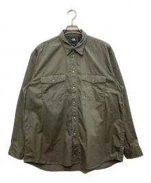 THE NORTH FACE（ザ ノース フェイス）の古着「ロングスリーブロックステディチノシャツ」｜カーキ