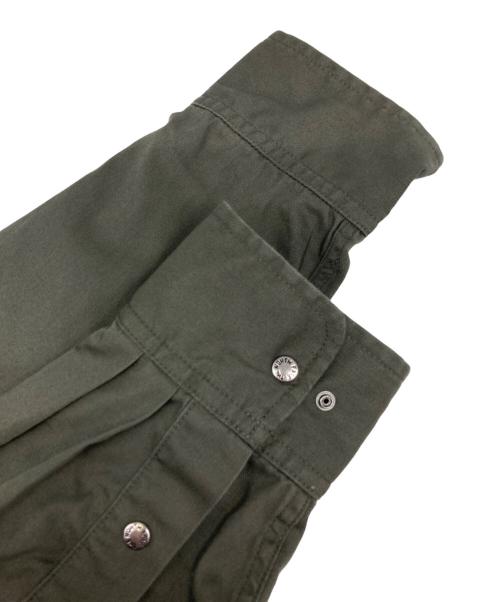 THE NORTH FACE（ザ ノース フェイス）THE NORTH FACE (ザ ノース フェイス) ロングスリーブロックステディチノシャツ カーキ サイズ:Lの古着・服飾アイテム