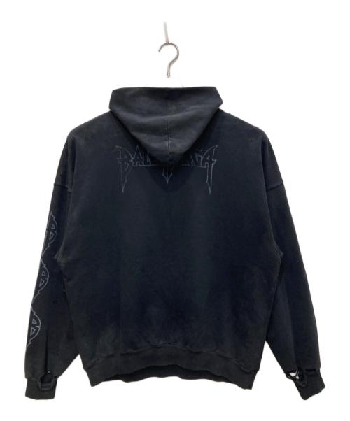 BALENCIAGA（バレンシアガ）BALENCIAGA (バレンシアガ) Paris Moon Hoodie/パリス　ムーン　フーディ ブラック サイズ:1の古着・服飾アイテム