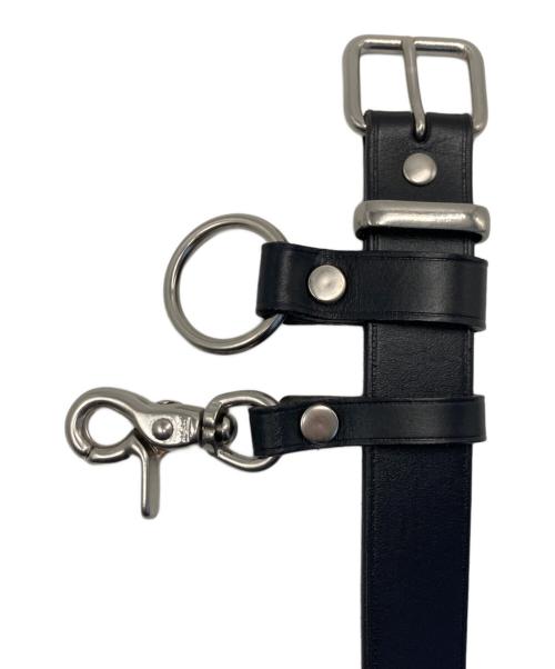 COMME des GARCONS HOMME（コムデギャルソン オム）COMME des GARCONS HOMME (コムデギャルソン オム) ステアオイルスムースレザーベルト ブラックの古着・服飾アイテム