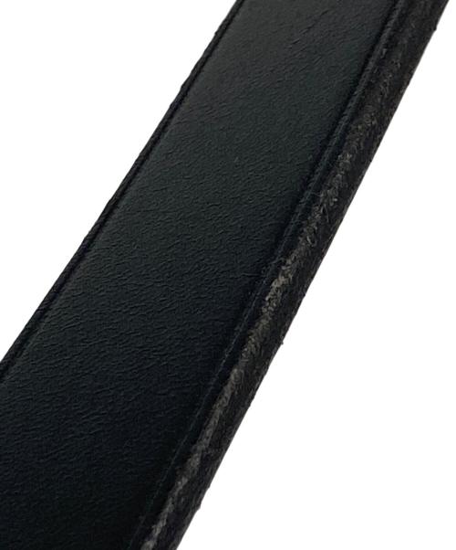 COMME des GARCONS HOMME（コムデギャルソン オム）COMME des GARCONS HOMME (コムデギャルソン オム) ステアオイルスムースレザーベルト ブラックの古着・服飾アイテム
