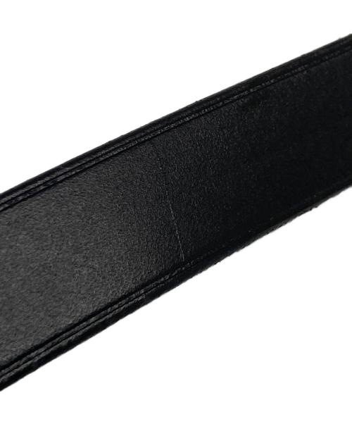 COMME des GARCONS HOMME（コムデギャルソン オム）COMME des GARCONS HOMME (コムデギャルソン オム) ステアオイルスムースレザーベルト ブラックの古着・服飾アイテム