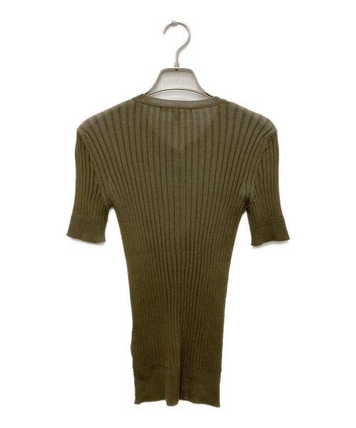 GUCCI（グッチ）GUCCI (グッチ) レースアップニット カーキ サイズ:Ｓの古着・服飾アイテム