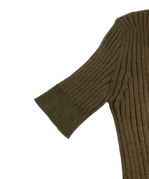 GUCCI（グッチ）GUCCI (グッチ) レースアップニット カーキ サイズ:Ｓの古着・服飾アイテム