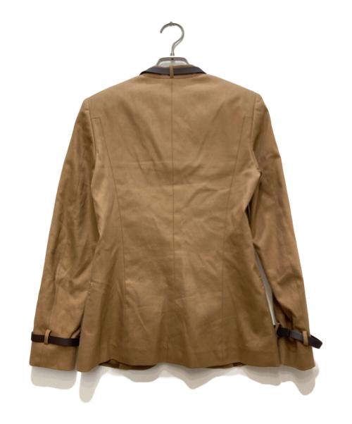 GUCCI（グッチ）GUCCI (グッチ) ノーカラージャケット ベージュ サイズ:38の古着・服飾アイテム