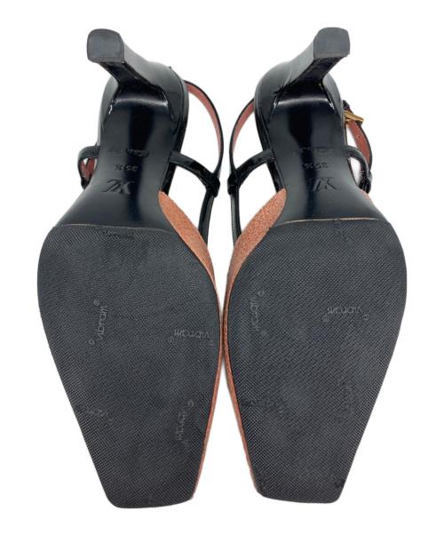 LOUIS VUITTON（ルイ ヴィトン）LOUIS VUITTON (ルイ ヴィトン) ビジューヒールパンプス ベージュ サイズ:25.5の古着・服飾アイテム