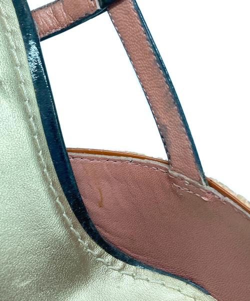 LOUIS VUITTON（ルイ ヴィトン）LOUIS VUITTON (ルイ ヴィトン) ビジューヒールパンプス ベージュ サイズ:25.5の古着・服飾アイテム