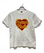 HUMAN MADEヒューマンメイド）の古着「ハートロゴTシャツ」｜ホワイト