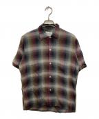 TOWN CRAFTタウンクラフト）の古着「60'sオンブレチェックシャツ」｜レッド×グレー