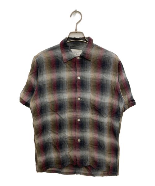 TOWN CRAFT（タウンクラフト）TOWN CRAFT (タウンクラフト) 60'sオンブレチェックシャツ レッド×グレー サイズ:Sの古着・服飾アイテム
