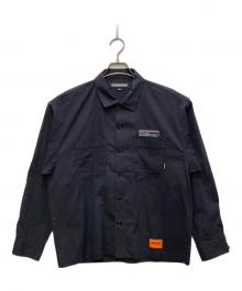 NEIGHBORHOOD（ネイバーフッド）の古着「CORDLANE WORK SHIRT/コード レーン ワーク シャツ」｜チャコールグレー
