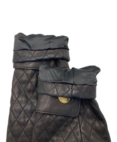 GRACE CLASS（グレースクラス）GRACE CLASS (グレースクラス) レザーキルティング切替ジャケット ブラック サイズ:36の古着・服飾アイテム