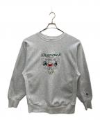 Champion REVERSE WEAVEチャンピオン リバース ウィーブ）の古着「刺繍プリントスウェット」｜グレー