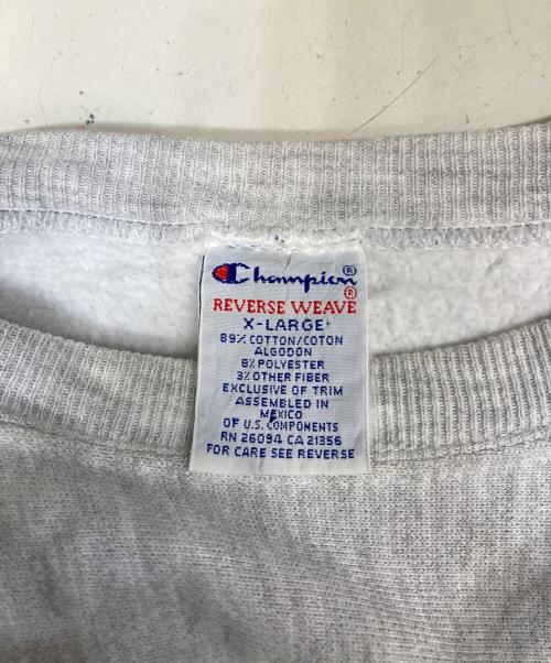 Champion REVERSE WEAVE（チャンピオン リバース ウィーブ）Champion REVERSE WEAVE (チャンピオン リバース ウィーブ) 刺繍プリントスウェット グレー サイズ:XLの古着・服飾アイテム