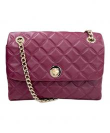 Kate Spade（ケイトスペード）の古着「チェーンショルダーキルティングバッグ」｜パープル