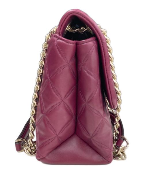 Kate Spade（ケイトスペード）Kate Spade (ケイトスペード) チェーンショルダーキルティングバッグ パープルの古着・服飾アイテム