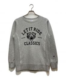 Champion REVERSE WEAVE（チャンピオン リバース ウィーブ）の古着「プリントスウェット」｜グレー