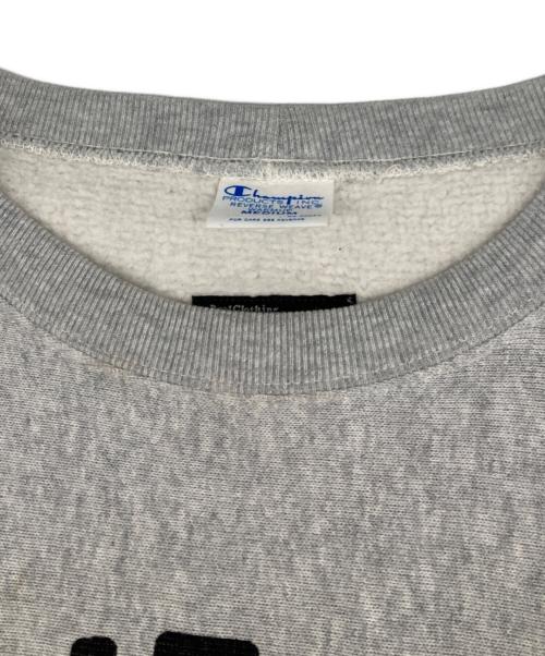 Champion REVERSE WEAVE（チャンピオン リバース ウィーブ）Champion REVERSE WEAVE (チャンピオン リバース ウィーブ) プリントスウェット グレー サイズ:Ｍの古着・服飾アイテム