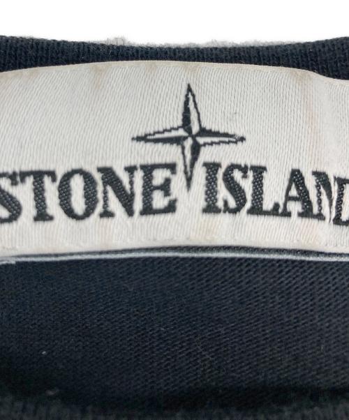 STONE ISLAND（ストーンアイランド）STONE ISLAND (ストーンアイランド) ヘビーウェイトコットンクルーネックL/Sカットソー ブラック サイズ:Ｓの古着・服飾アイテム