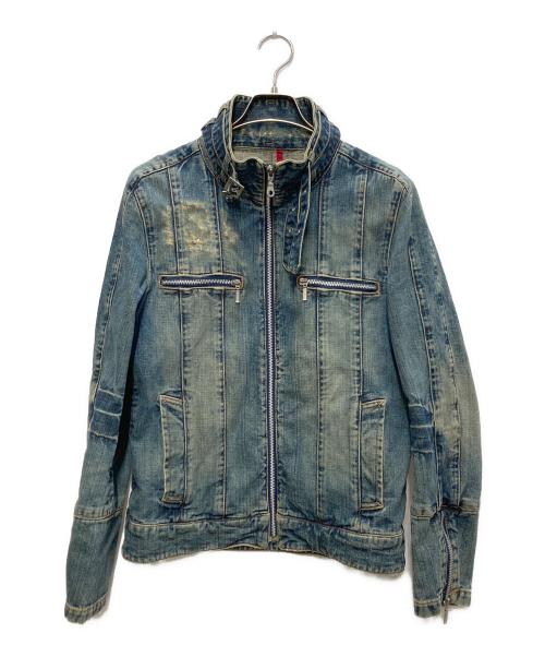 TORNADO MART（トルネードマート）TORNADO MART (トルネードマート) ハイネックジップアップデニムジャケット インディゴ サイズ:Ｍの古着・服飾アイテム