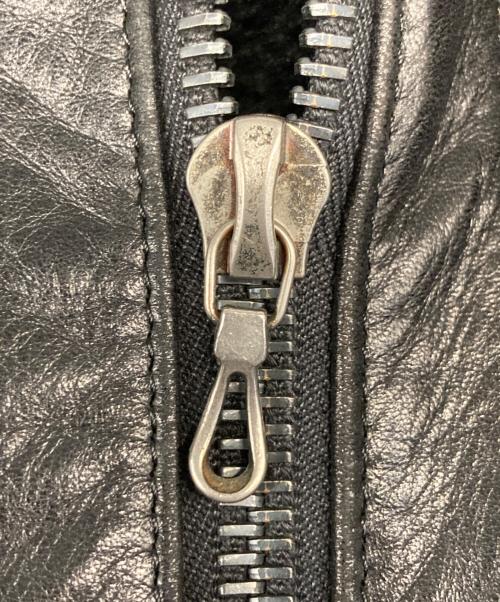 SHELLAC（シェラック）SHELLAC (シェラック) インナーボアレザージャケット ブラック サイズ:46の古着・服飾アイテム