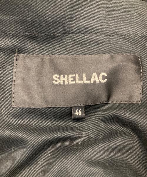 SHELLAC（シェラック）SHELLAC (シェラック) インナーボアレザージャケット ブラック サイズ:46の古着・服飾アイテム