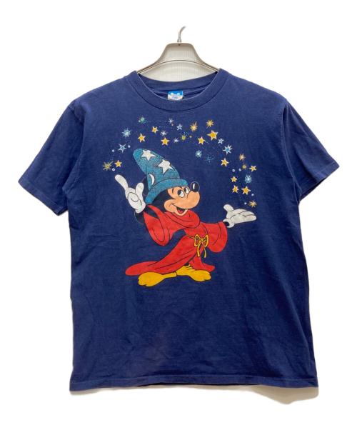 DISNEY（ディズニー）DISNEY (ディズニー) FANTASIA ファンタジア 90'sプリントTシャツ ネイビー サイズ:ＸＬの古着・服飾アイテム