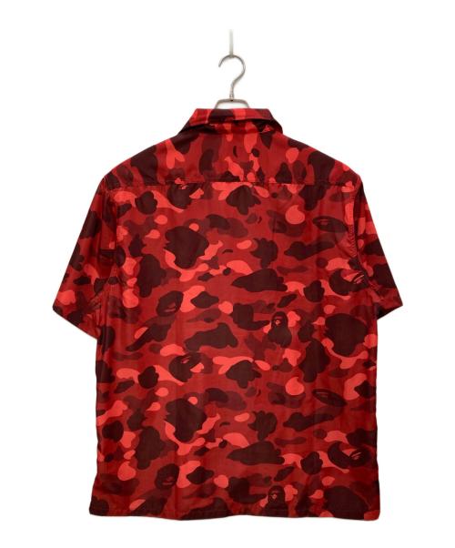A BATHING APE（ア ベイシング エイプ）A BATHING APE (ア ベイシング エイプ) COLOR CAMO APE HEAD ONE POINT SHIRT/カラーカモエイプヘッドワンポイントシャツ レッド サイズ:2XLの古着・服飾アイテム