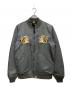 A BATHING APE（ア ベイシング エイプ）の古着「TIGER EMBROIDERY REVERSIBLE LIGHT BOMBER JACKET/タイガー エンブロイダリー リバーシブル ライト ボンバー ジャケット」｜グレー