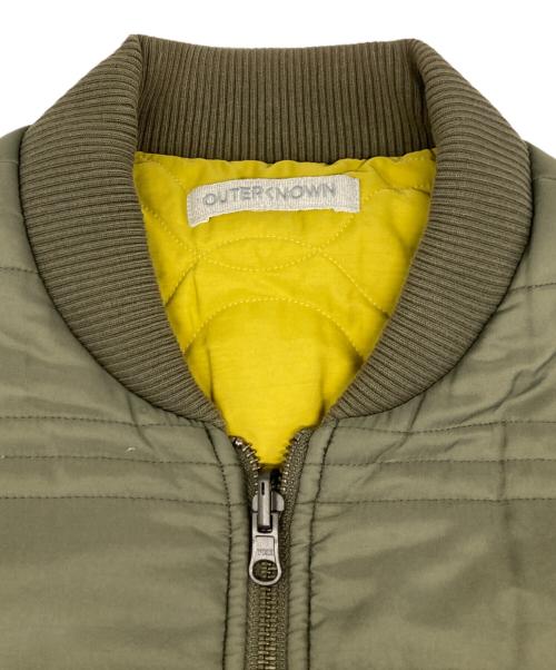 OUTERKNOWN（アウターノーン）OUTERKNOWN (アウターノーン) リバーシブルジャケット カーキ×イエロー サイズ:Ｍの古着・服飾アイテム