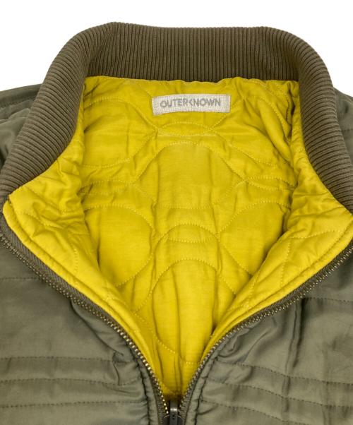 OUTERKNOWN（アウターノーン）OUTERKNOWN (アウターノーン) リバーシブルジャケット カーキ×イエロー サイズ:Ｍの古着・服飾アイテム