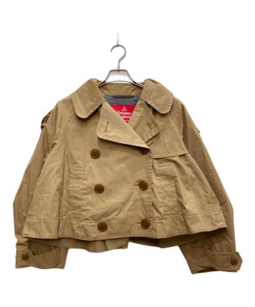 Vivienne Westwood RED LABEL（ヴィヴィアンウエストウッドレッドレーベル）Vivienne Westwood RED LABEL (ヴィヴィアンウエストウッドレッドレーベル) ショートトレンチジャケット ベージュ サイズ:00の古着・服飾アイテム