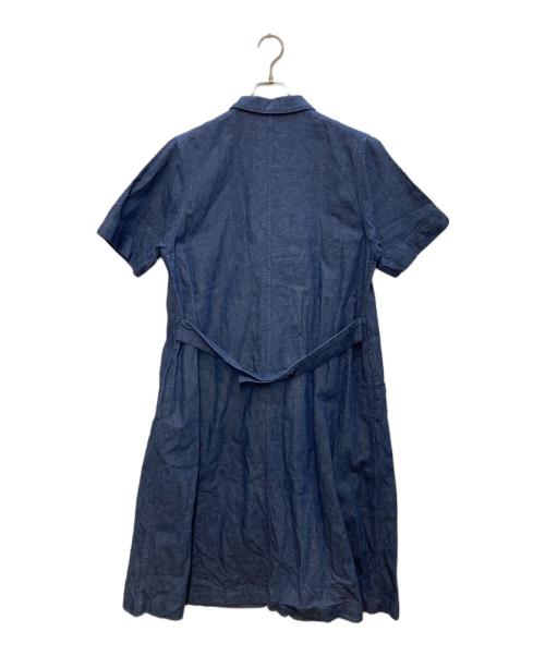 MHL（エムエイチエル）MHL (エムエイチエル) COTTON HEMP DRILL DRESS/コットンヘンプドリルドレス インディゴ サイズ:2の古着・服飾アイテム