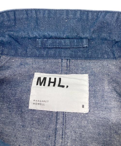 MHL（エムエイチエル）MHL (エムエイチエル) COTTON HEMP DRILL DRESS/コットンヘンプドリルドレス インディゴ サイズ:2の古着・服飾アイテム