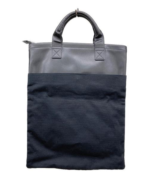 UN3D.（アンスリード）UN3D. (アンスリード) ドローストリング2WAYトートバッグ ブラックの古着・服飾アイテム