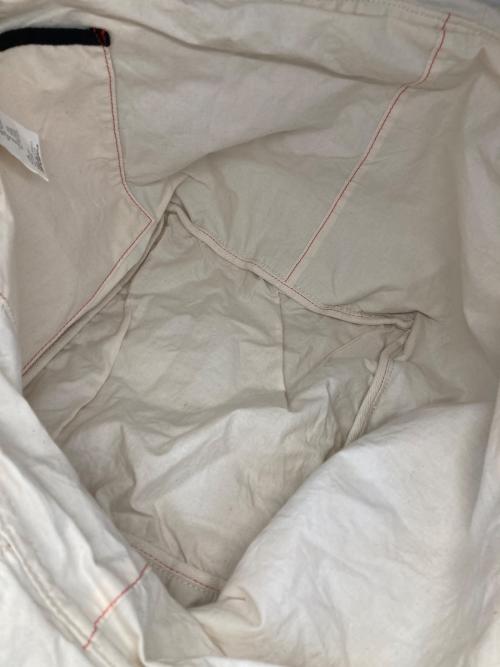 COMME des GARCONS tricot（コムデギャルソントリコ）COMME des GARCONS tricot (コムデギャルソントリコ) リネン混総柄ハンドルバッグ ベージュの古着・服飾アイテム