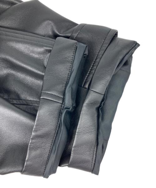 MAISON SPECIAL（メゾンスペシャル）MAISON SPECIAL (メゾンスペシャル) リサイクルライトフェイクレザープライムオーバーステンカラーコート ブラック サイズ:1の古着・服飾アイテム