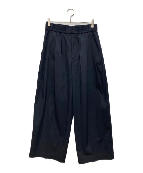 PUBLIC TOKYO（パブリックトウキョウ）PUBLIC TOKYO (パブリックトウキョウ) スムージーワイドバレルレッグスラックス ネイビー サイズ:2の古着・服飾アイテム