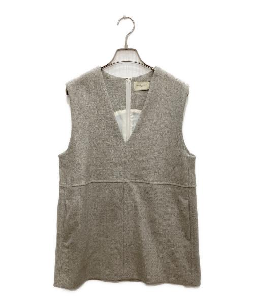 UNITED ARROWS（ユナイテッドアローズ）UNITED ARROWS (ユナイテッドアローズ) 3COL メランジ ツイードベスト グレー サイズ:Freeの古着・服飾アイテム