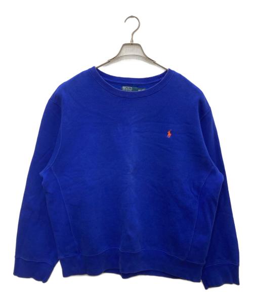 POLO RALPH LAUREN（ポロ・ラルフローレン）POLO RALPH LAUREN (ポロ・ラルフローレン) ロゴスウェット ブルー サイズ:XXLの古着・服飾アイテム