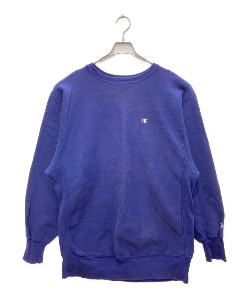 Champion REVERSE WEAVE（チャンピオン リバース ウィーブ）Champion REVERSE WEAVE (チャンピオン リバース ウィーブ) 目あり刺繍スウェット ネイビー サイズ:XXLの古着・服飾アイテム