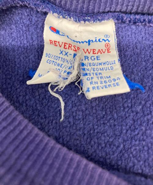 Champion REVERSE WEAVE（チャンピオン リバース ウィーブ）Champion REVERSE WEAVE (チャンピオン リバース ウィーブ) 目あり刺繍スウェット ネイビー サイズ:XXLの古着・服飾アイテム