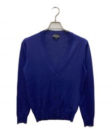 EMPORIO ARMANI（エンポリオ アルマーニ）の古着「Vネックカーディガン」｜ネイビー