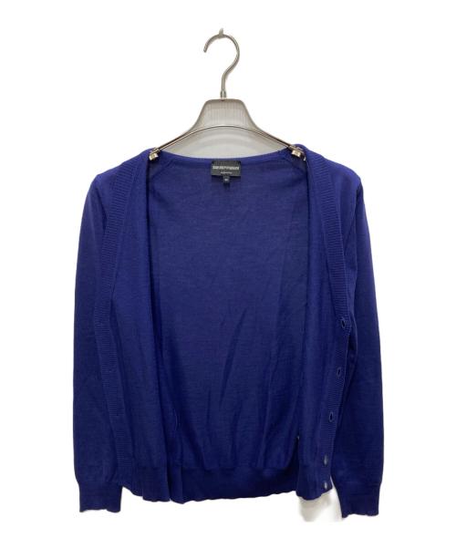 EMPORIO ARMANI（エンポリオ アルマーニ）EMPORIO ARMANI (エンポリオ アルマーニ) Vネックカーディガン ネイビー サイズ:44の古着・服飾アイテム